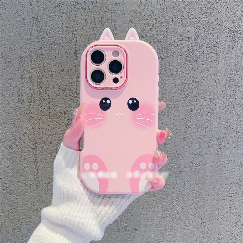可爱粉爪小猫手机壳适用iPhone17/16promax卡通小米15/14新款华为pura80/70防摔vivos30软壳OPPOReno14保护套,3C数码配件,手机保护套/壳,淘宝优惠券,粉丝福利购,淘宝优惠卷