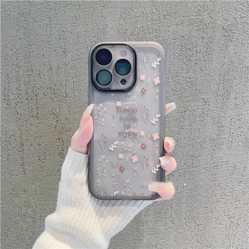 ins韩系小碎花适用iPhone17/16pro手机壳简约华为mate70/60小清新pura90小众小米17/15高级感Reno14防刮软壳