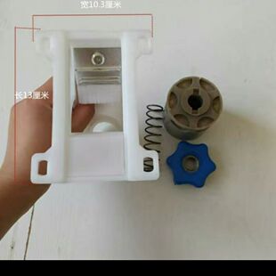 手推式施肥器配件微耕机播种盒弹簧播肥盒买盒赠播肥管手柄16mm