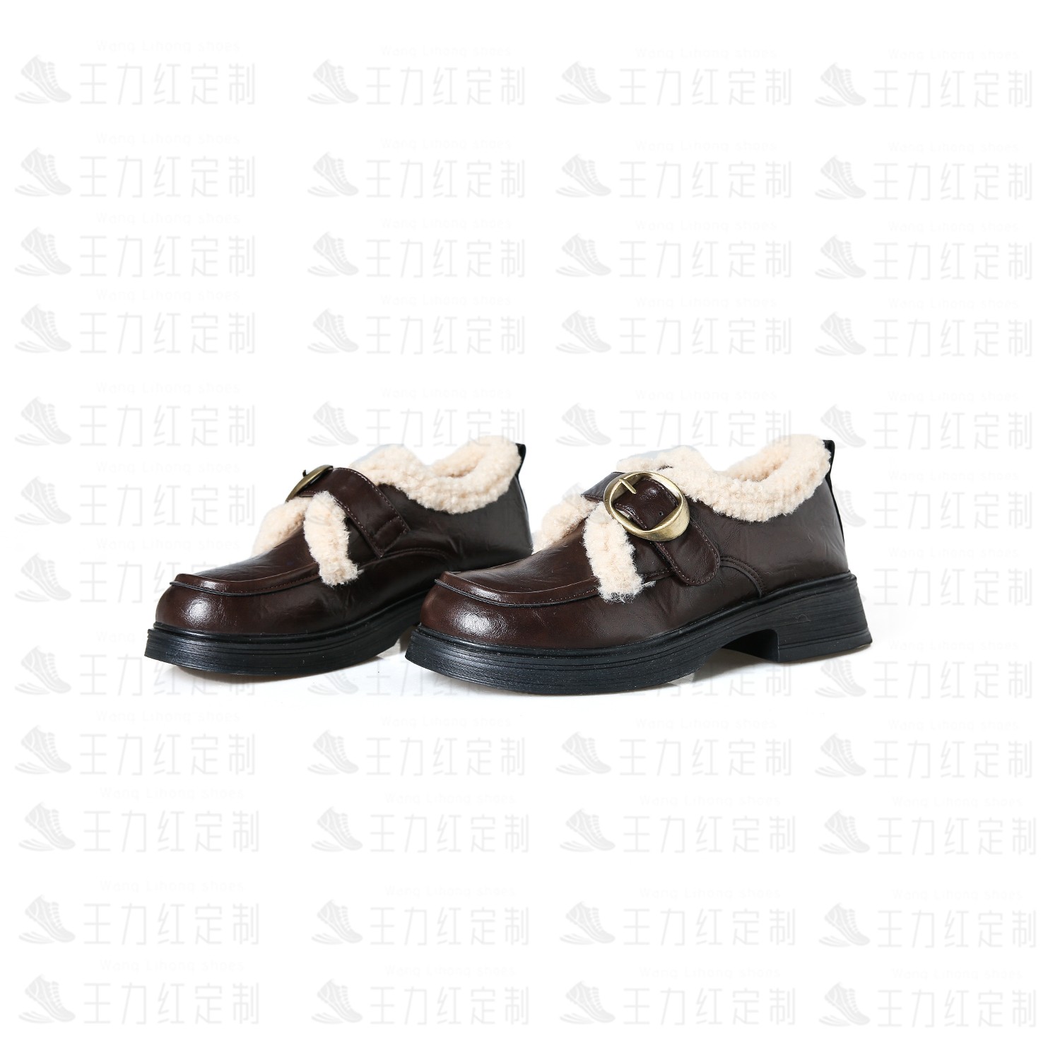 【跟高4CM】王力红家定制 W浅口单鞋
