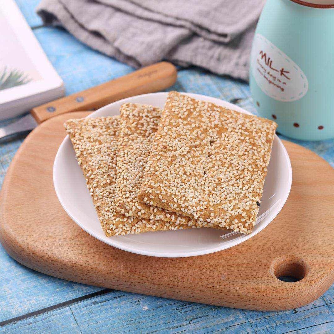 南通木糖醇脆饼正宗无蔗糖零食品老式芝麻饼薄脆无蔗糖传统食品