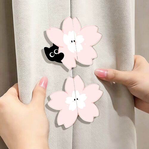樱花窗帘磁吸扣遮光防漏光闭合扣