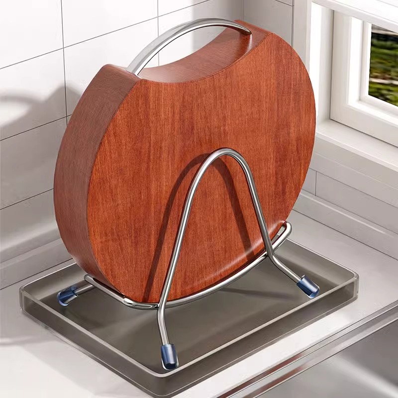 厨房不锈钢菜板锅具收纳置物架子