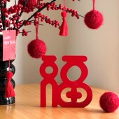 新年桌面摆件客厅入户玄关电视柜装 饰摆件新年氛围感布置福字摆台