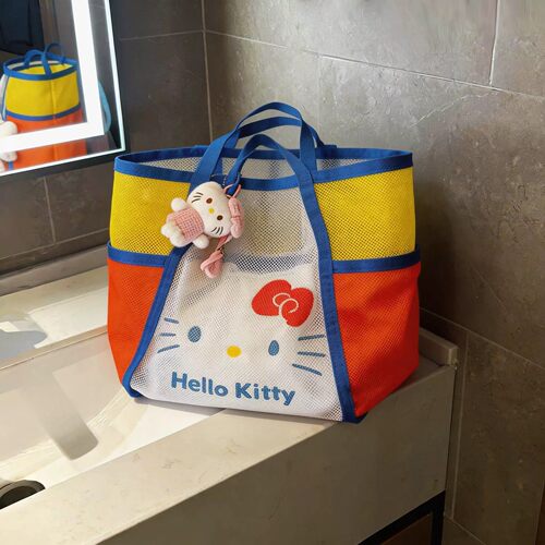 可爱Kitty网格游泳收纳包大容量