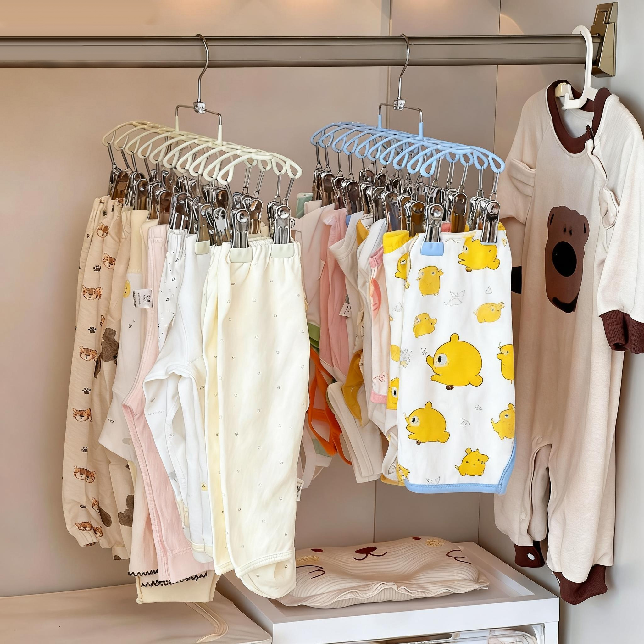 袜子晾衣架多夹子衣柜儿童晒衣架