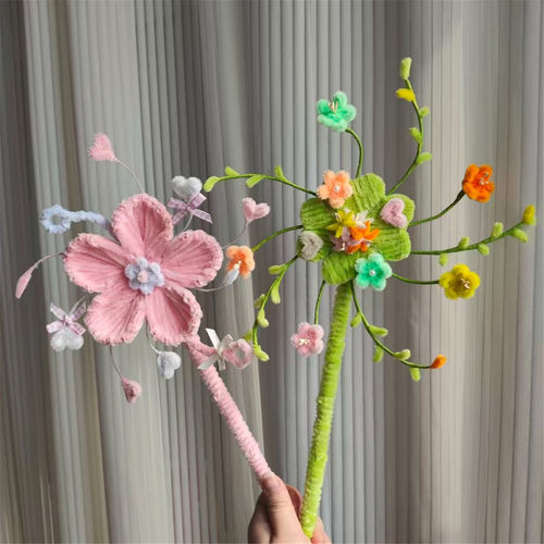 四叶草风车扭扭棒手工diy材料包