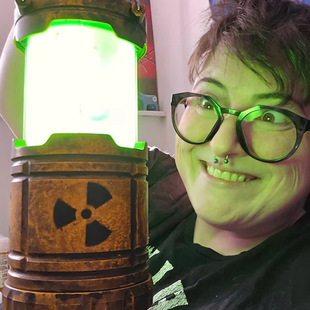 微型核反应堆小夜灯高颜值氛围卧室宿舍床头睡眠灯情人节生日礼物