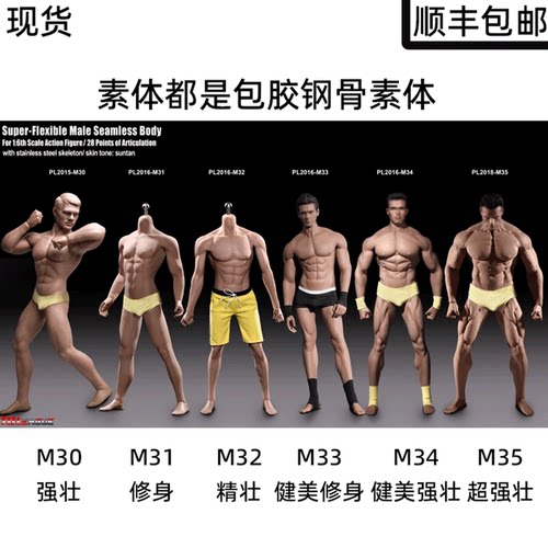 TBLeague1/6包胶可动男素体肌肉