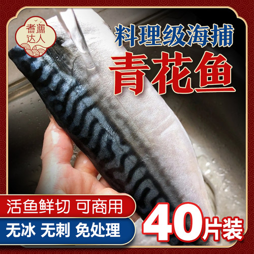 挪威进口青花鱼片新鲜鲜活冷冻