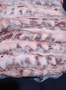 猪油边冷冻肋边烧烤食材新鲜精修