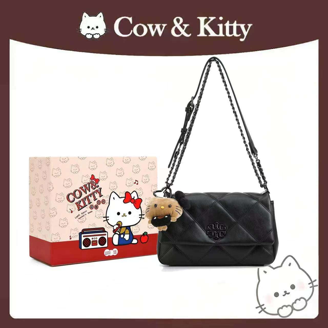 官方正品Cow&Kitty链条小方包