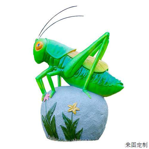 户外园林景观动物装饰玻璃钢仿真昆虫青蛙蛇蝎子蜜蜂螳螂雕塑摆件