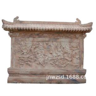 古代大理石竹简雕刻校园景观石雕书册价格单位石刻书轴雕塑图案