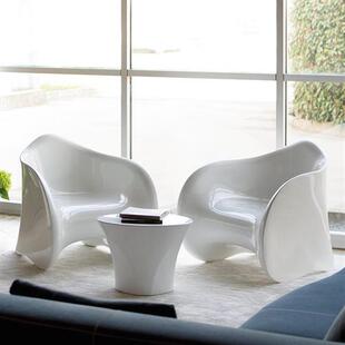 玻璃钢洽谈北欧茶几座椅组合售楼处接待桌椅户外休息区休闲坐凳