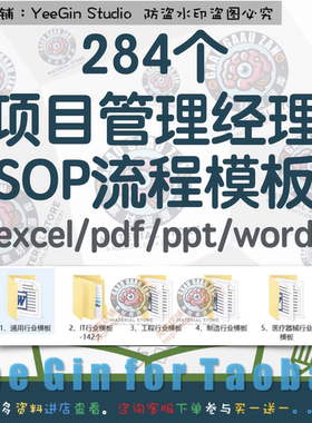 项目管理经理SOP流程模板新产品研发IT标准工程制造医疗器械通信