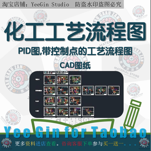 化工工艺流程图,PID图,带控制点的工艺流程图