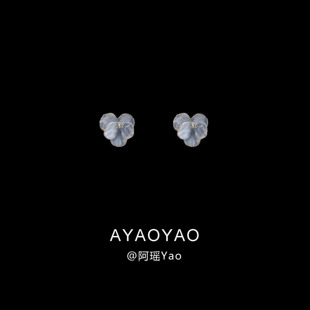 AYao高级感复古花瓣蚊香盘耳夹女小众设计气质轻奢时尚无耳洞耳环
