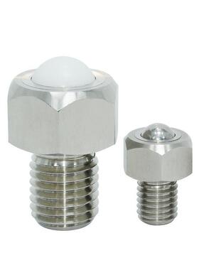 QDE02/03-5 6 8 10 12 16 20钢制万向球 车削型 螺杆式·六角螺栓