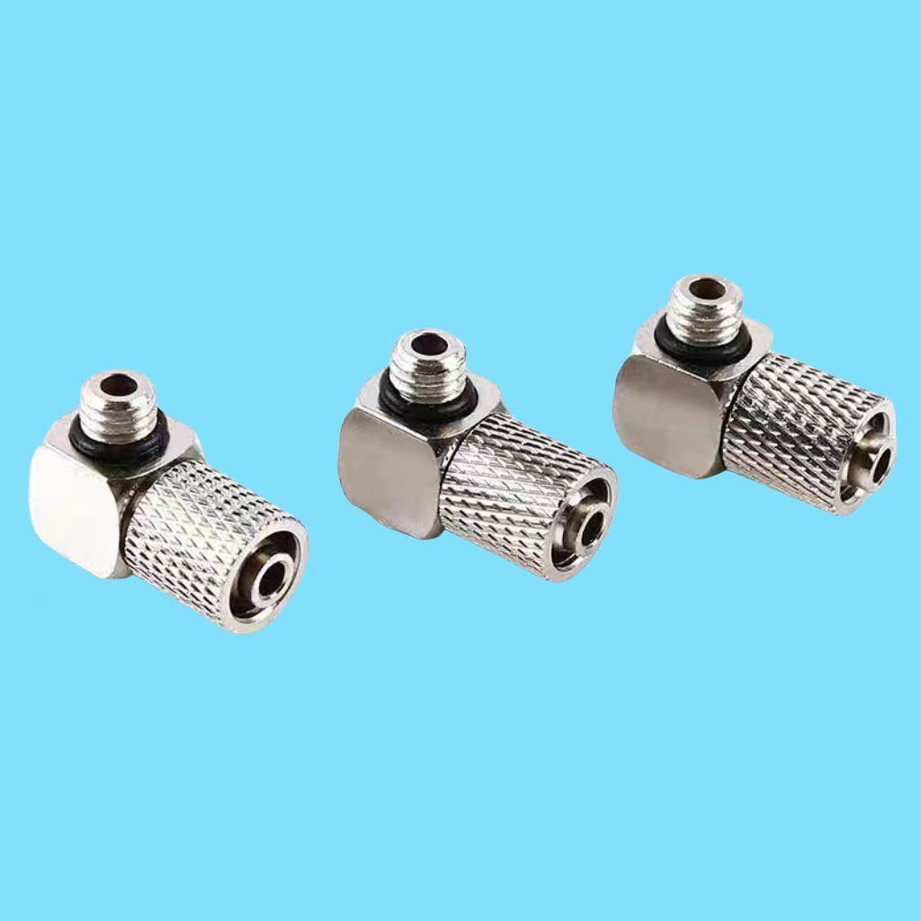 SMC型气缸微型快拧接头M-5HLH-6直通M-5H-4直角M-3HL/ALU-4 T/J/B