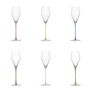 手工高品质香槟杯超薄水晶酒杯领结轻奢笛型手工高脚杯跨境zalto