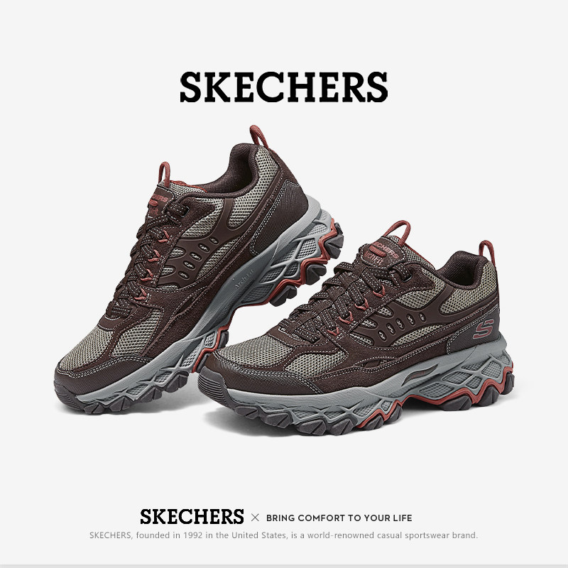 Skechers/斯凯奇男鞋运动鞋秋冬款休闲鞋子老爹鞋新款户外登山鞋