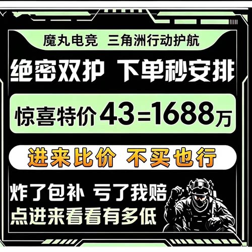 三角洲行动护航手游航天绝密双护清图价格实惠不卡保底护航