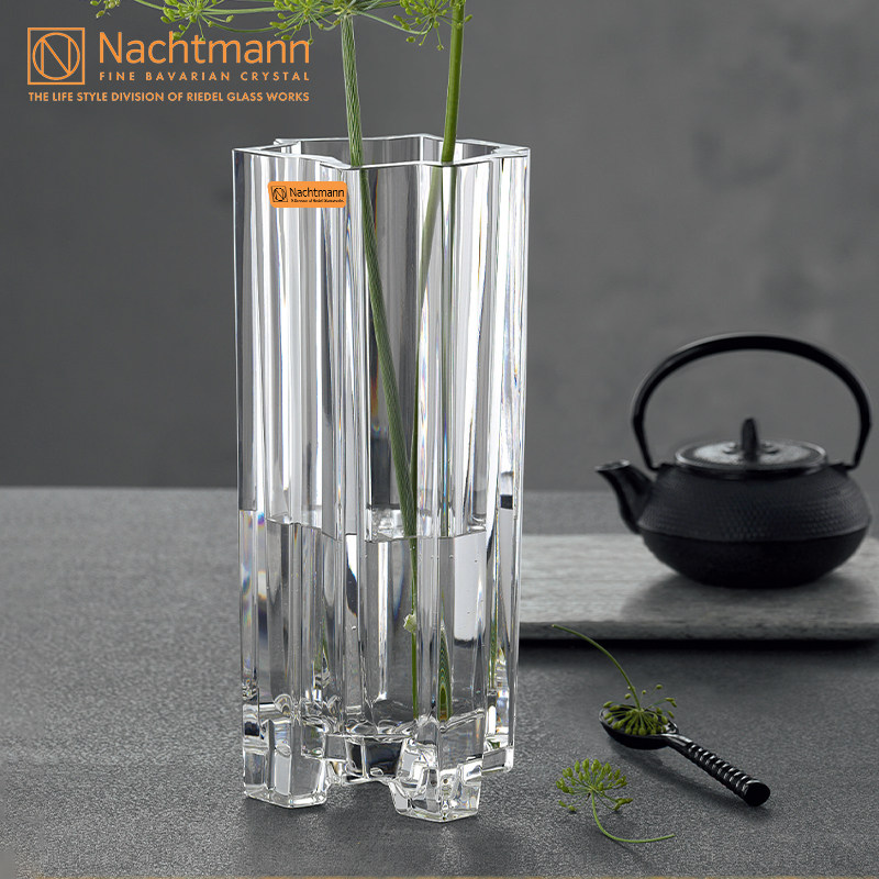 Nachtmann德国进口水晶玻璃餐桌花瓶插花客厅装饰摆件透明欧式