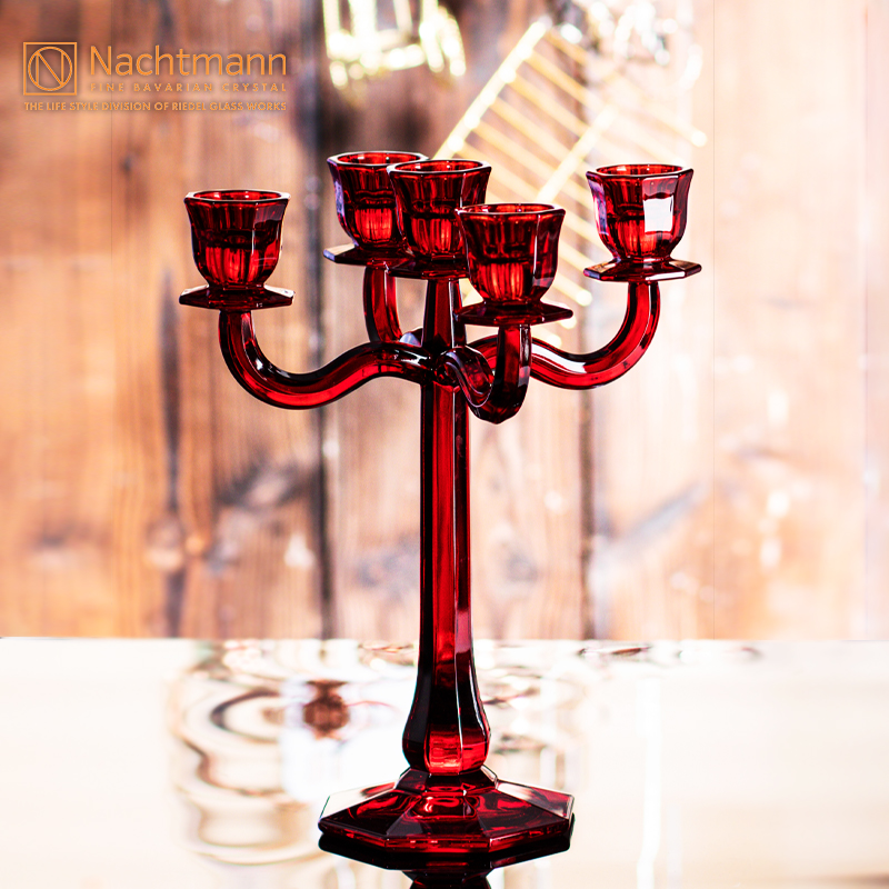 德国水晶玻璃Nachtmann蜡烛台