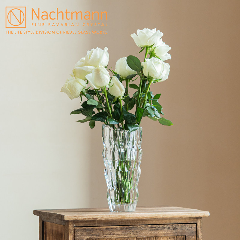 Nachtmann德国进口水晶玻璃花瓶轻奢高级感花瓶摆件客厅插花花瓶
