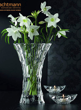 Nachtmann德国进口轻奢家用欧式水晶玻璃透明水养花瓶家居送礼