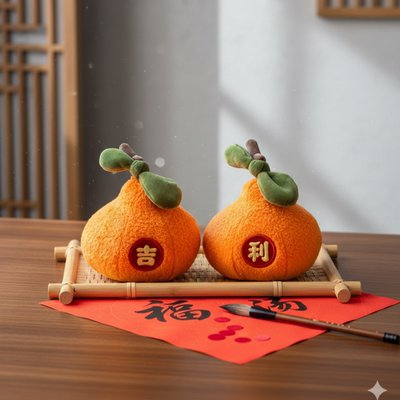 LOGALOGA生日礼物马年装饰毛绒摆件挂件礼物新年礼物