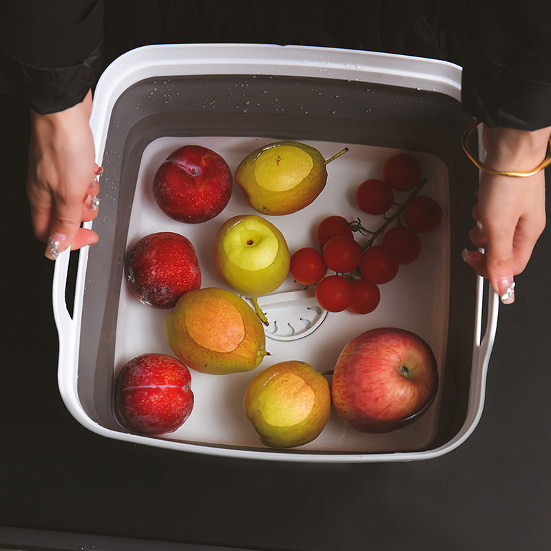 厨房折叠洗菜盆洗水果蔬菜沥水篮可伸缩菜篮子家用旋转排水收纳盆,餐饮具,洗菜盆/沥水篮/漏水筛,淘宝优惠券,粉丝福利购,淘宝优惠卷