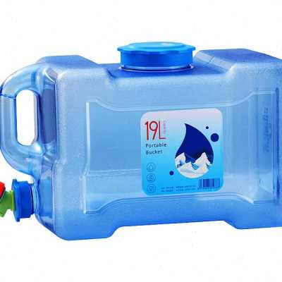 户外水桶家用储水用车载水箱蓄水塑料储水罐饮水桶带龙头装纯净水