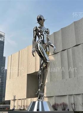 不锈钢镜面椭圆形水滴鹅卵石雕塑室内售楼处酒店会所水池装饰摆件