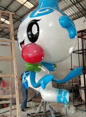 玻璃钢雕塑定制厂家店铺大型摆件门口迎宾卡通人物公仔玩偶吉祥物