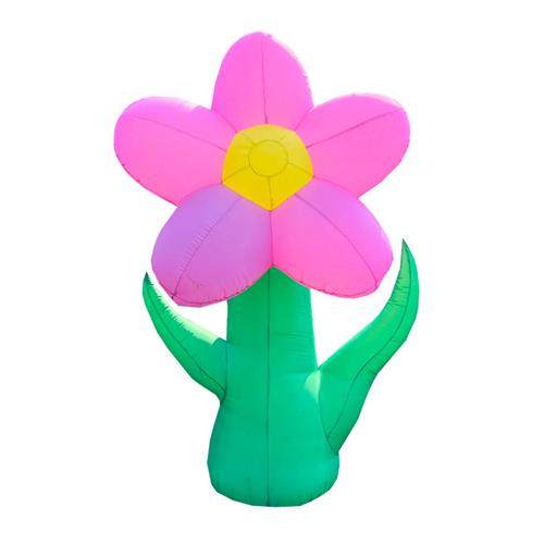 定制发光户外充气植物花朵气模定做大型商场美陈仿真向日葵感应花