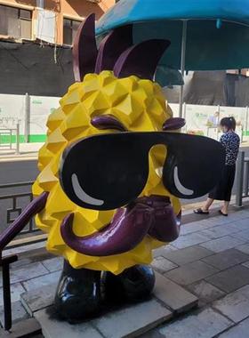 玻璃钢卡通雕塑定制吉祥物大型公仔动漫人物模型落地陈美摆件