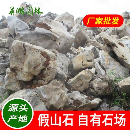 厂地直发小太湖石 天然景观鱼池假山石 黑色园林湖石