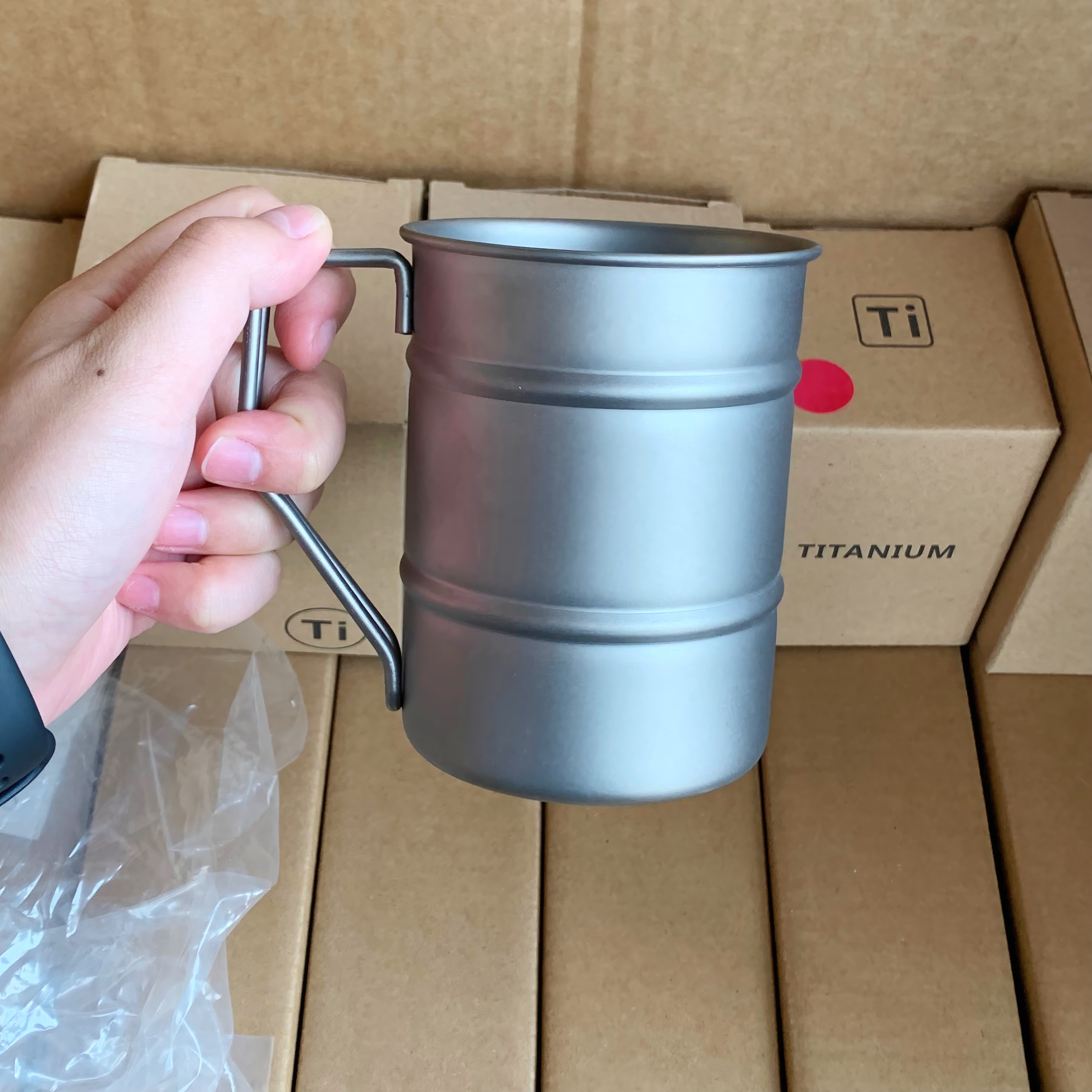 纯钛马克杯啤酒咖啡杯户外便携