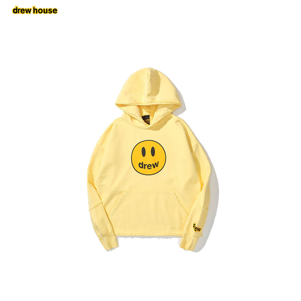 drewhouse笑脸连帽拼接卫衣
