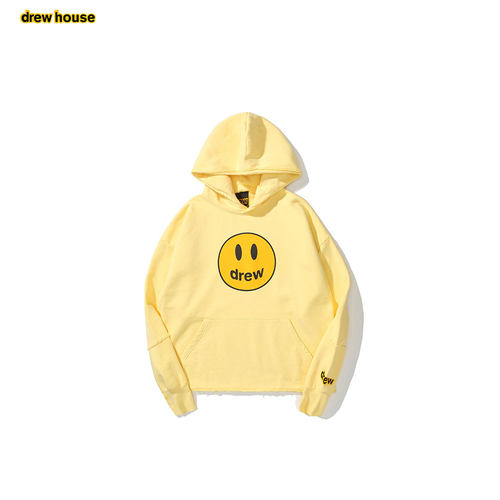 drewhouse笑脸连帽拼接卫衣