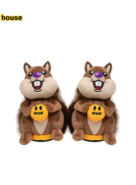 drew house sherman松鼠毛绒拖鞋