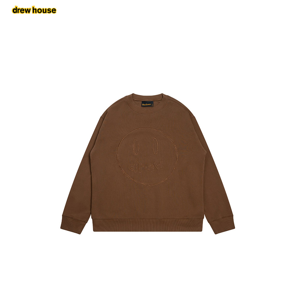 官方drewhouse笑脸休闲圆领卫衣