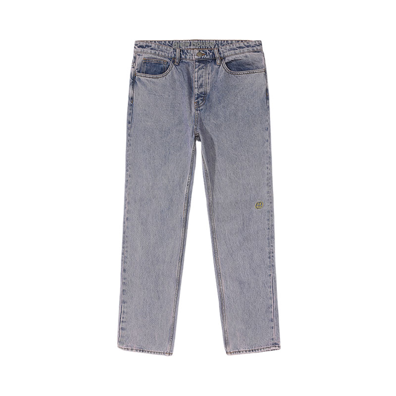 drewhouse长裤刺绣修身牛仔裤