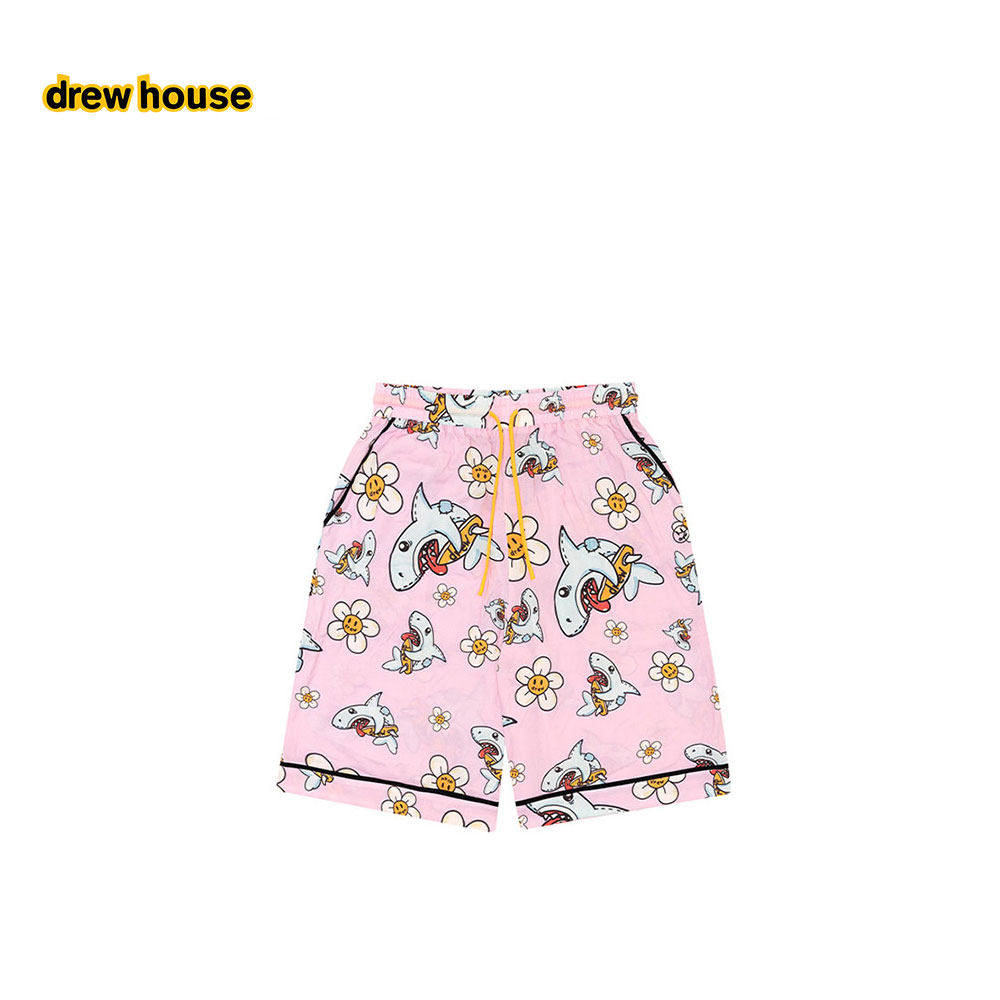 drew house figment卡通鲨鱼图案睡裤25夏季新品男女同款,男装,短裤,淘宝优惠券,粉丝福利购,淘宝优惠卷
