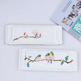陶瓷寿司盘饺子盘创意长盘小吃盘点心盘家用酒店餐盘餐具 日式