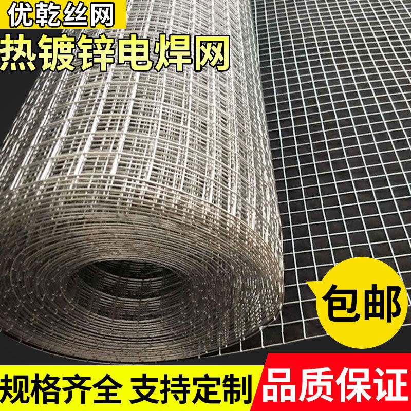 热镀锌铁丝网 防鼠网围栏养鸡鸽兔笼钢丝网防护网阳台家用网格