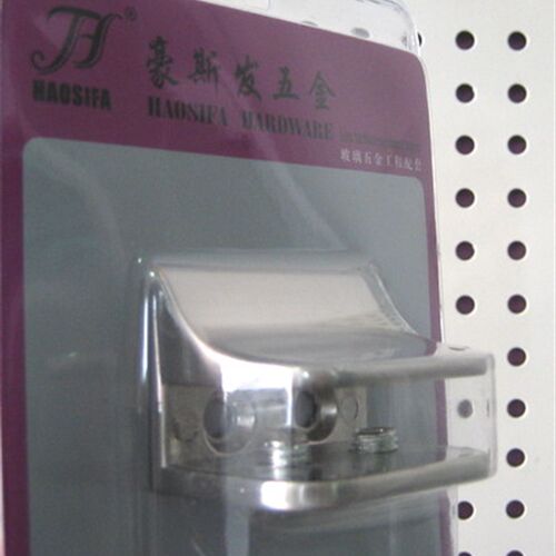 拉丝色玻璃夹 锌合金层板夹 木板夹 固定夹 玻璃层板夹一只