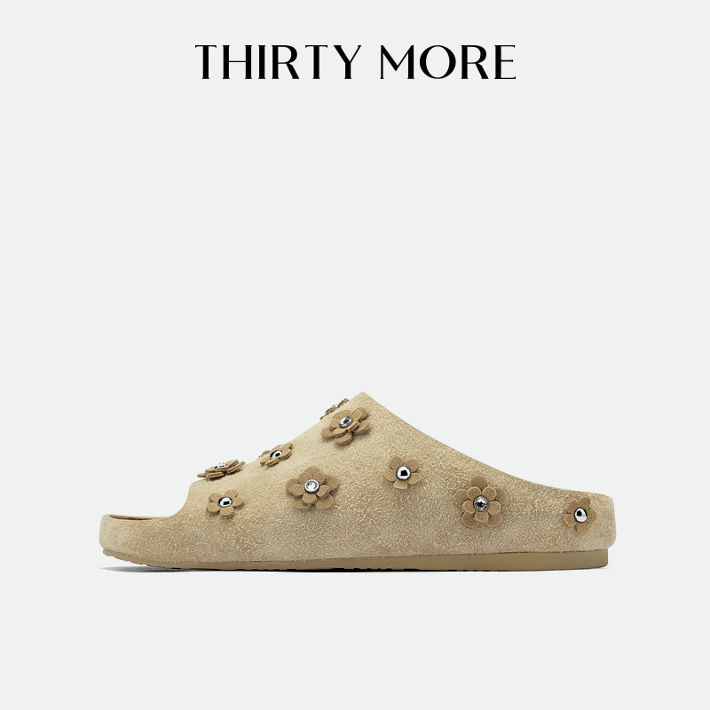 【香草可可】Thirty More厚底拖鞋2026夏季新款休闲设计感一字拖,女鞋,一字拖,淘宝优惠券,粉丝福利购,淘宝优惠卷
